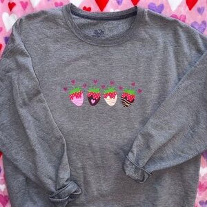 Thrifted fruit of the loom sweatshirt with custom design!